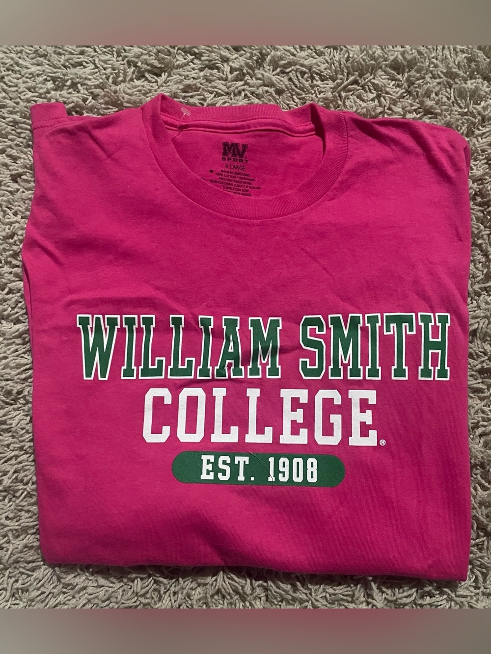 William Smith College Est. 1908 Long Sleeve T-Shirt 100% Cotton New XL